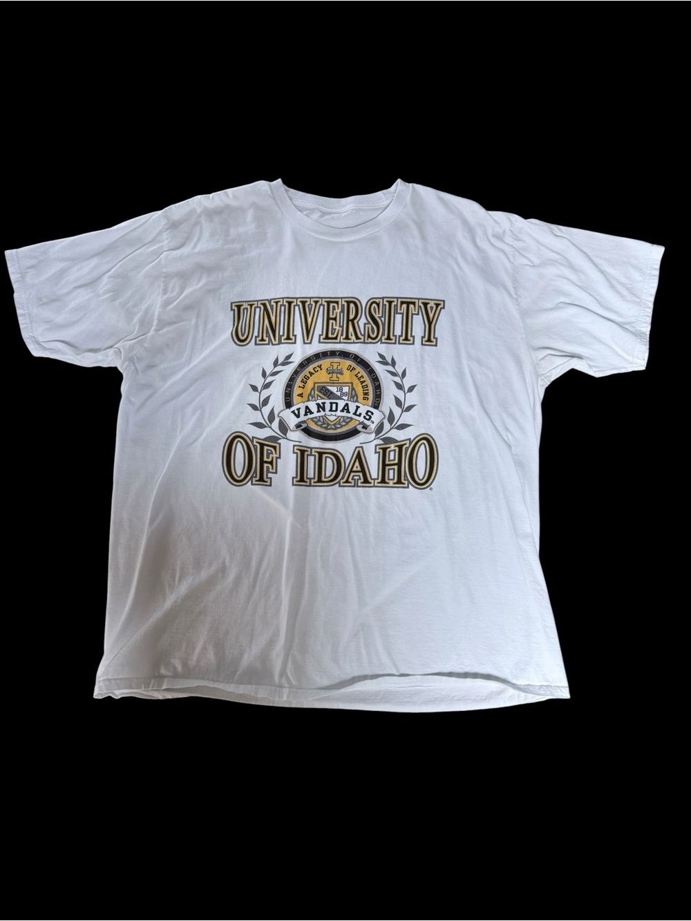 University of Idaho Vandals White Graphic Tee